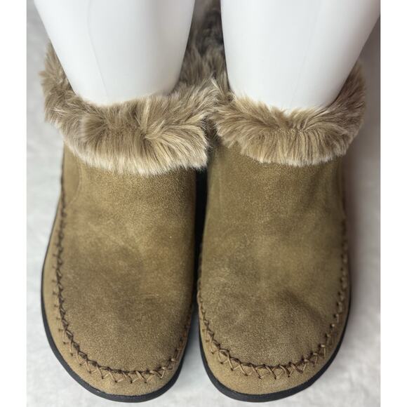 Magellan Women's Faux Fur Lining & Collar Booties, Slippers, Size 10 New - Picture 1 of 7